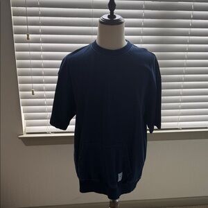 Tommy Hilfiger Navy Denim Short-Sleeve Pullover